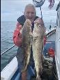 8 lb Cod by Pip 2 cod in one drop